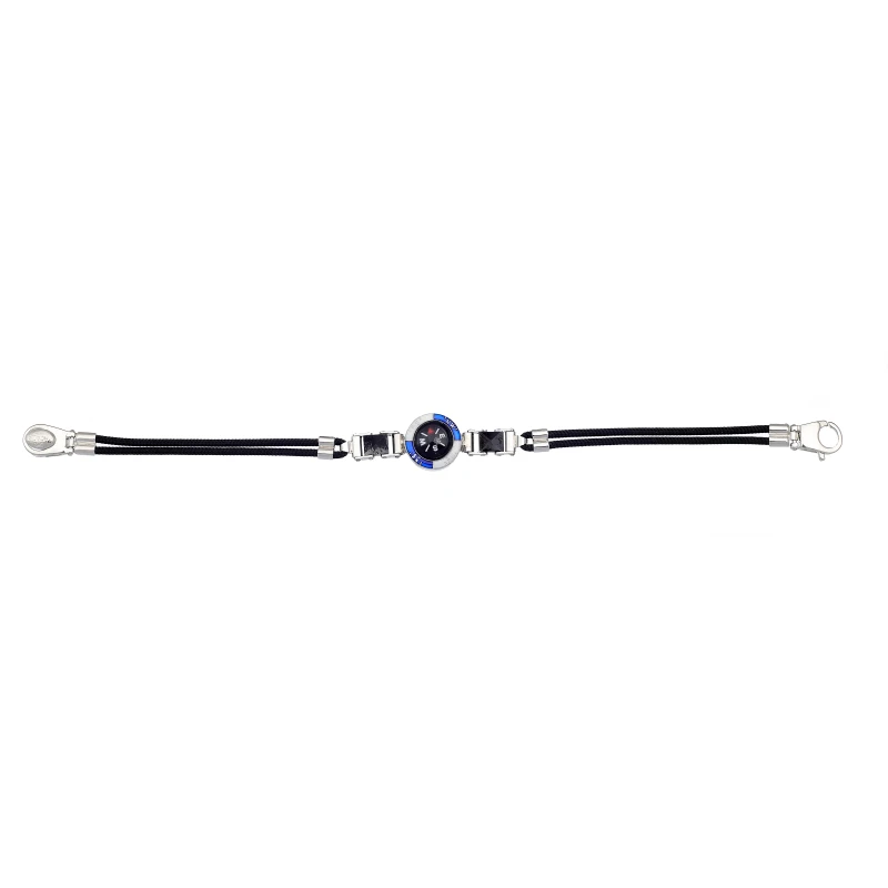 Bracciale in Argento con smalto e ceramica e sagola marinara