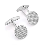 Gemelli in argento con pietre bianche