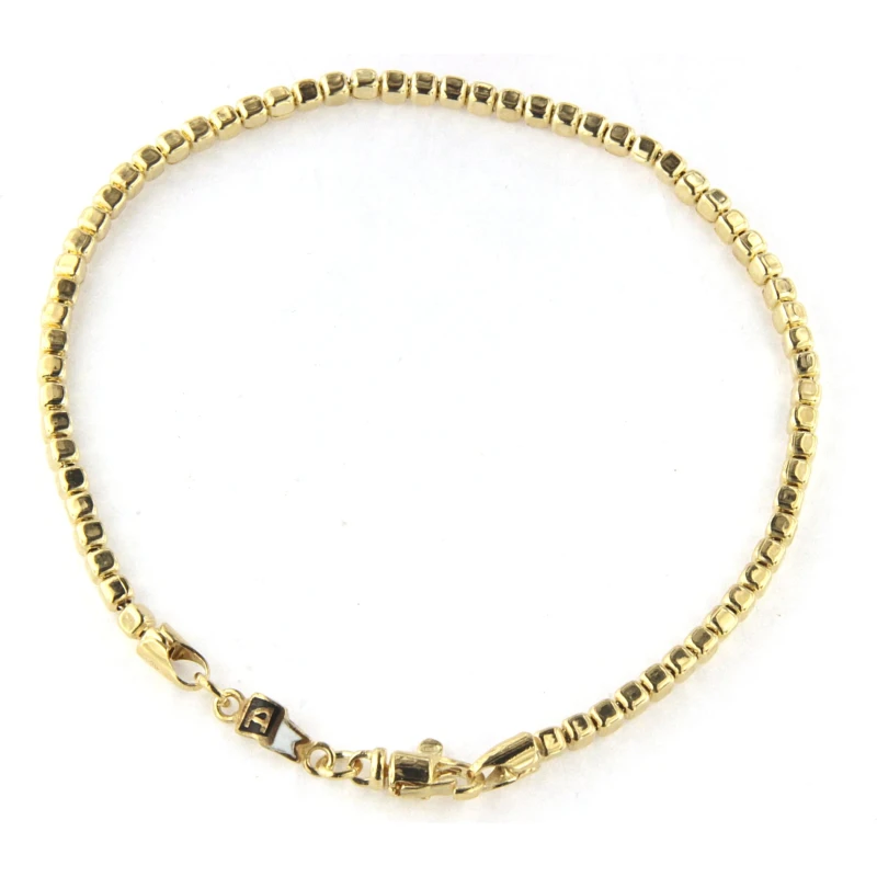 Bracciale cubetto in Argento giallo