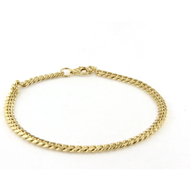 Bracciale con Catena Groumette in argento giallo