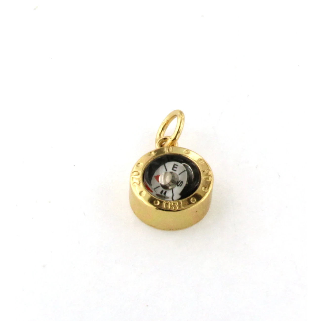 Pendente Bussola in Argento Giallo misura piccola