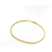 Tris di Bracciali in Oro 18kt con palline diamantate extra small 2.5mm