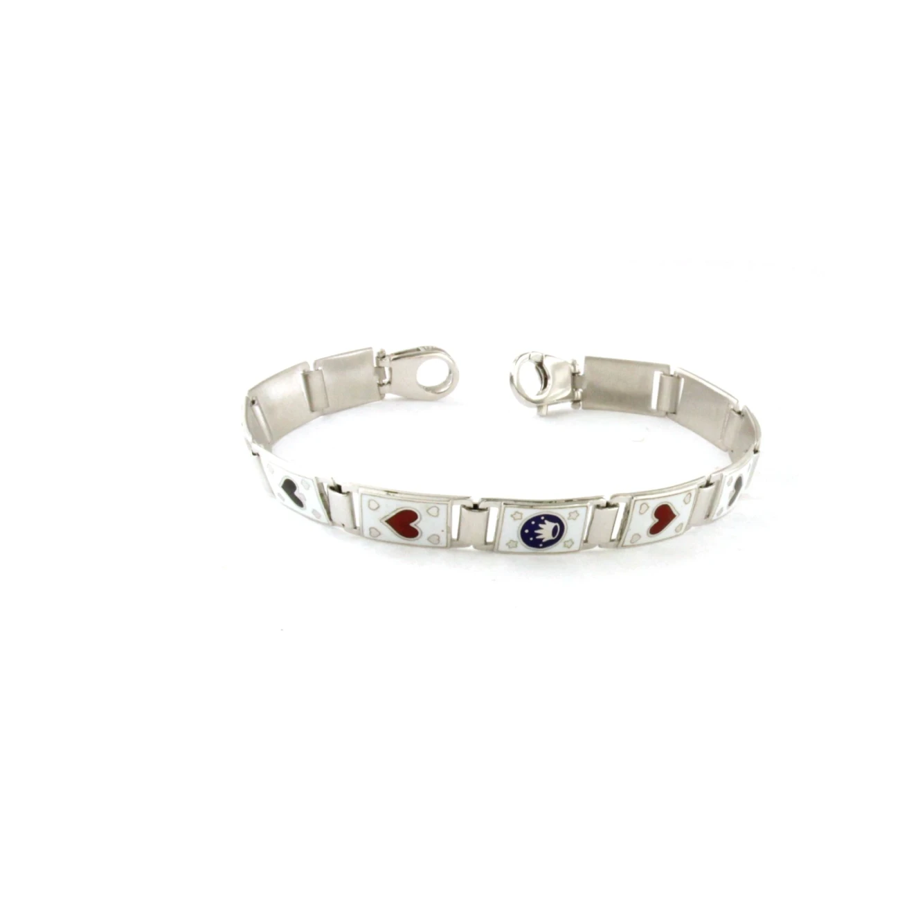 Bracciale Uomo in Argento con Carte da Gioco misura grande in Argento