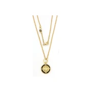 Collana in Argento giallo con rosa dei venti