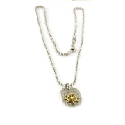 Collana da Uomo in Argento bianco targa Arcadia