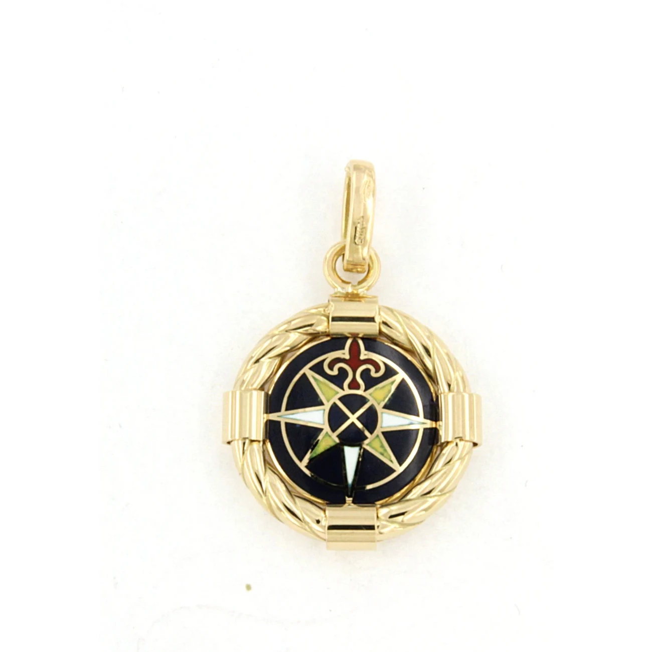 Medaglia Rosa dei venti in oro 18kt
