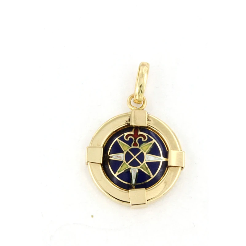 Medaglia Rosa dei venti in oro 18kt