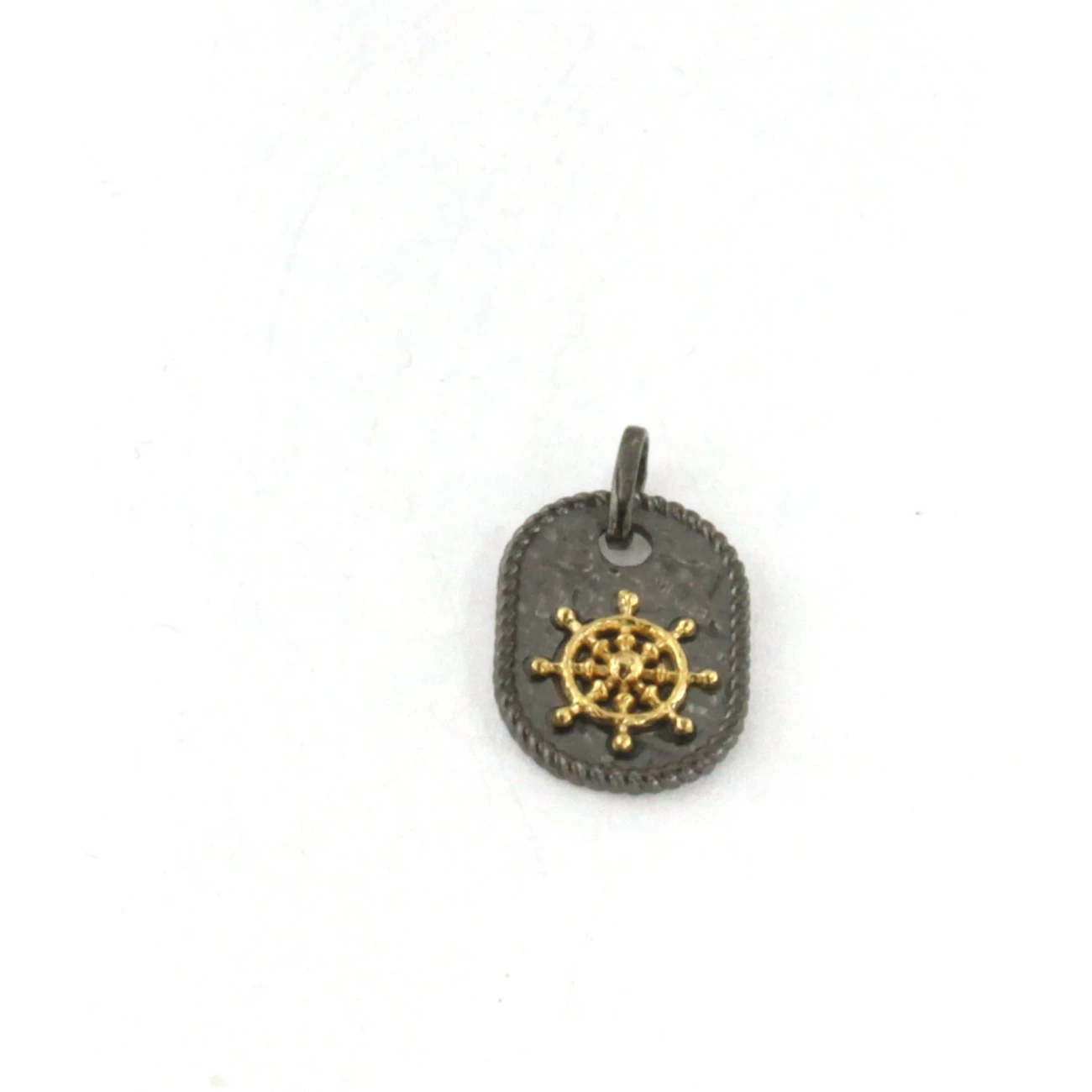 Pendente in Argento nero con Timone giallo