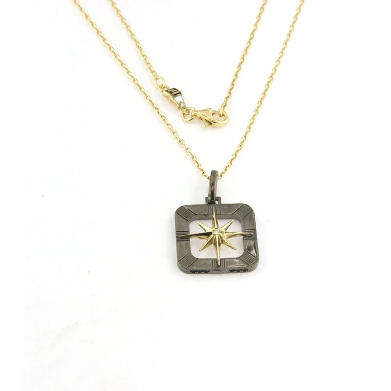 Collana da uomo con medaglia in Argento Arcadia