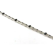 Bracciale  da Uomo in Argento  bianco con ceramica pietre e smalto