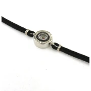 Bracciale in Argento con Bussola e Sagola marinara