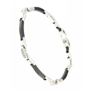 Bracciale in Argento con Ceramica e Pietre