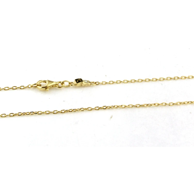 Collana in argento giallo con Croce vintage