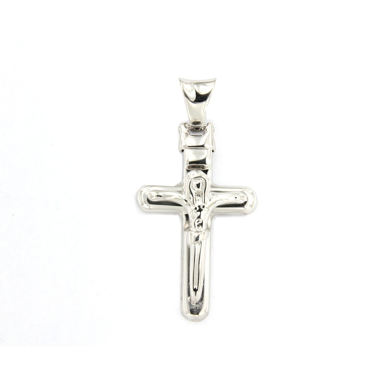 Croce in argento bianco