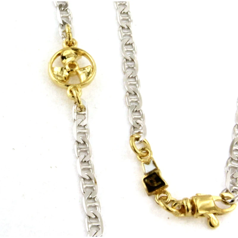 Collana maglia Marina extra small con rosa dei venti