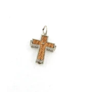 Catena funetta in Argento con Croce Vintage