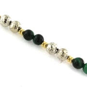 Bracciale con pietre naturali e argento