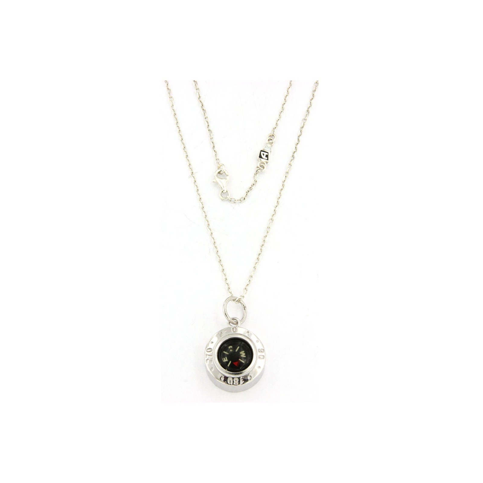 Collana in Argento con bussola misura media Arcadia