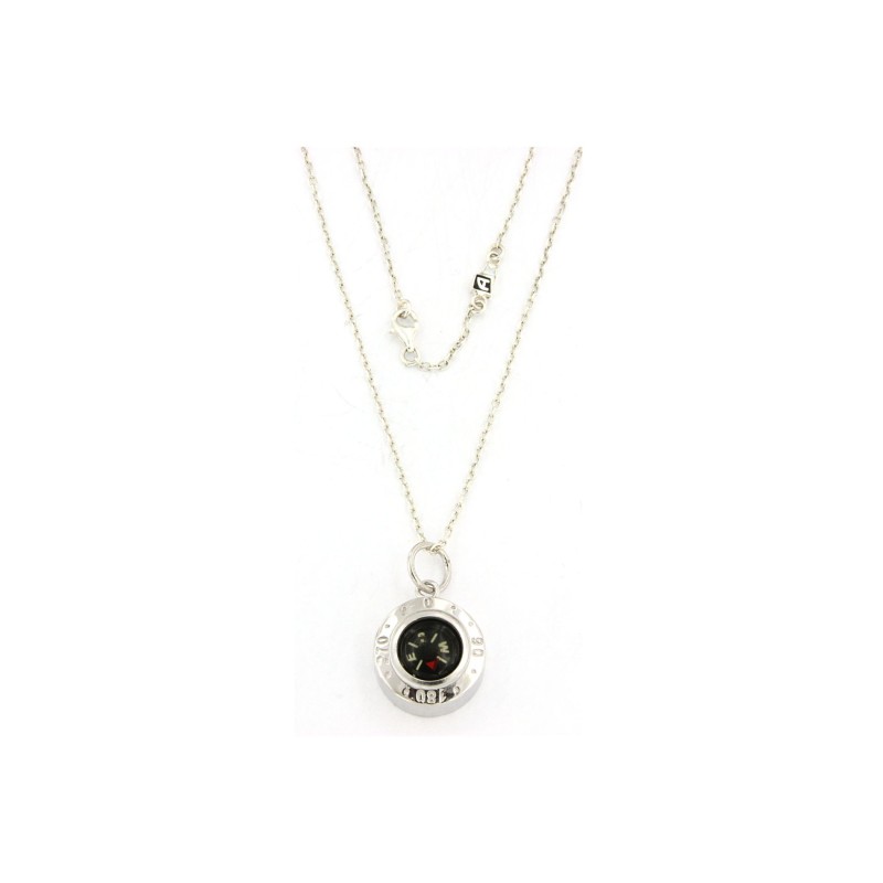 Collana in Argento con bussola misura media Arcadia