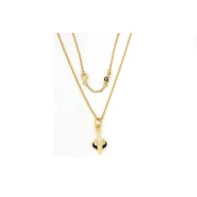 ancora in argento con smalto con collana compresa