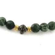 Bracciale con pietre naturali e argento
