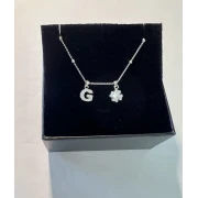 Collana in Argento Personalizzabile con Lettere e Numeri con Zirconi