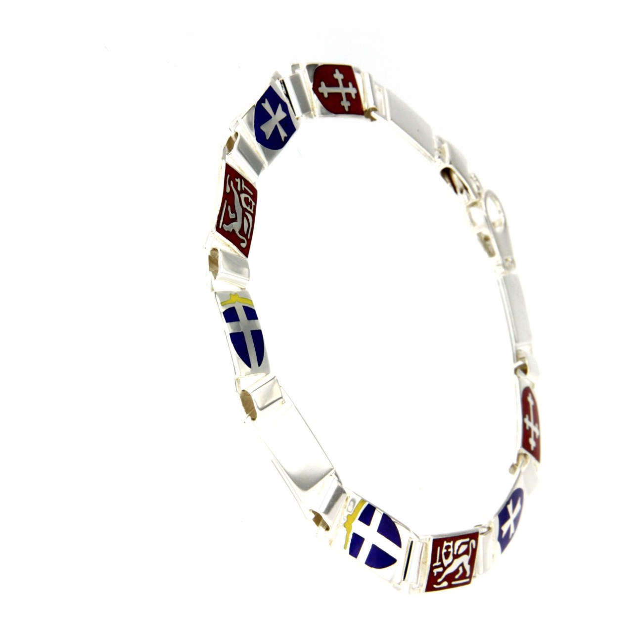 Bracciale Uomo in argento con repubbliche marinare misura grande