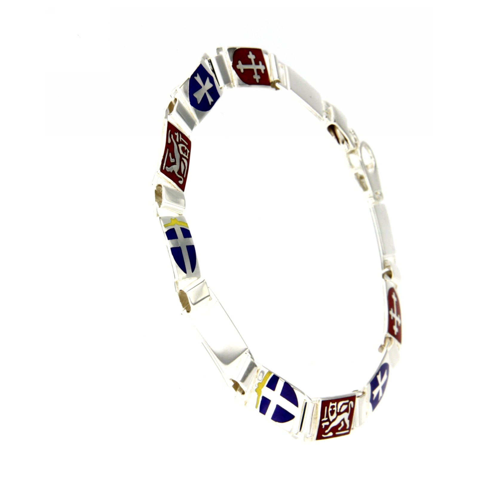 Bracciale Uomo in argento con repubbliche marinare misura grande