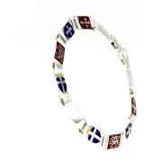 Bracciale Uomo in argento con repubbliche marinare misura grande
