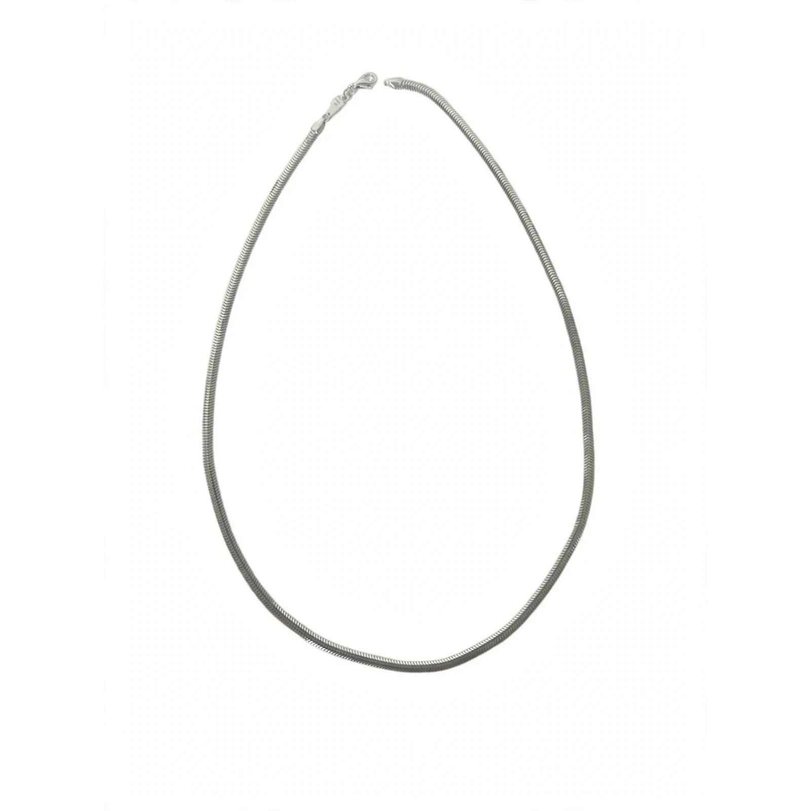 Catena da uomo modello snake in argento misura small