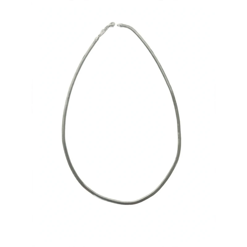 Catena da uomo modello snake in argento misura small