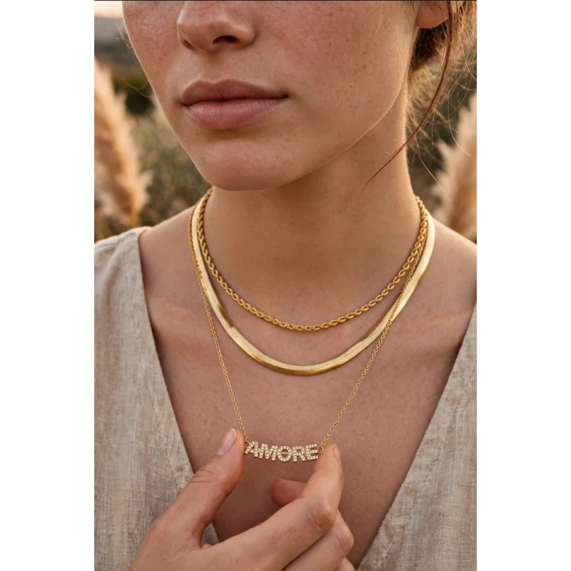 Catena snake in Argento misura slim
