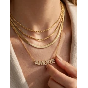 Catena snake in Argento misura slim