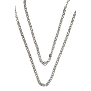 collana in argento bianco