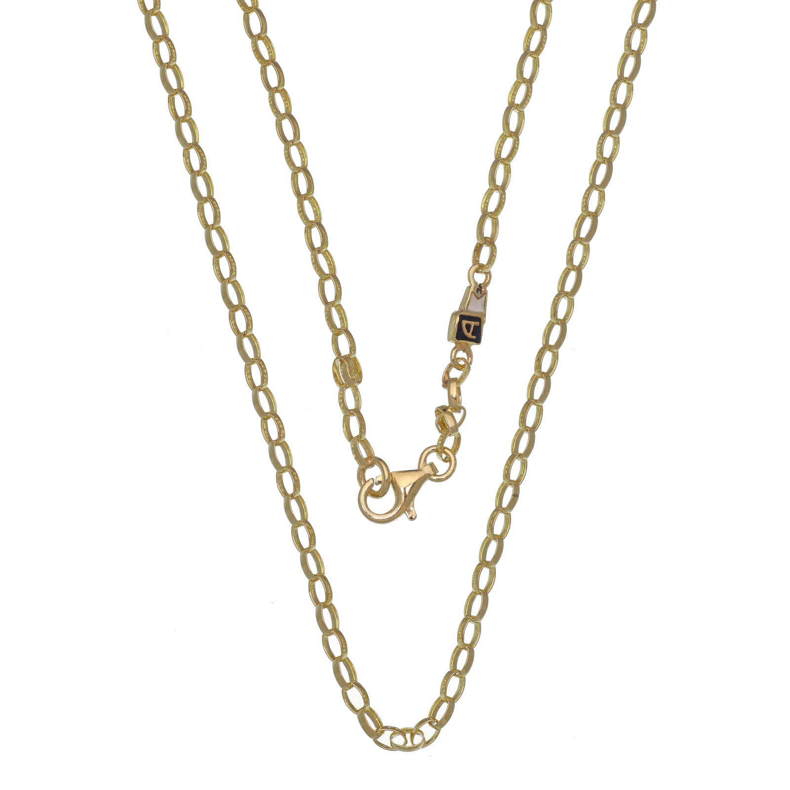 collana in argento giallo