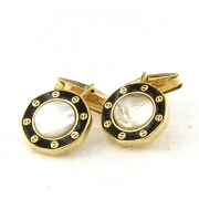 Gemelli in Argento per Camicia Uomo con Madreperla