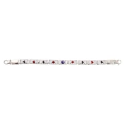 Bracciale Uomo in Argento con Carte da Gioco misura grande in Argento