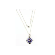 Collana in Argento con Rosa dei Venti smaltata a fuoco