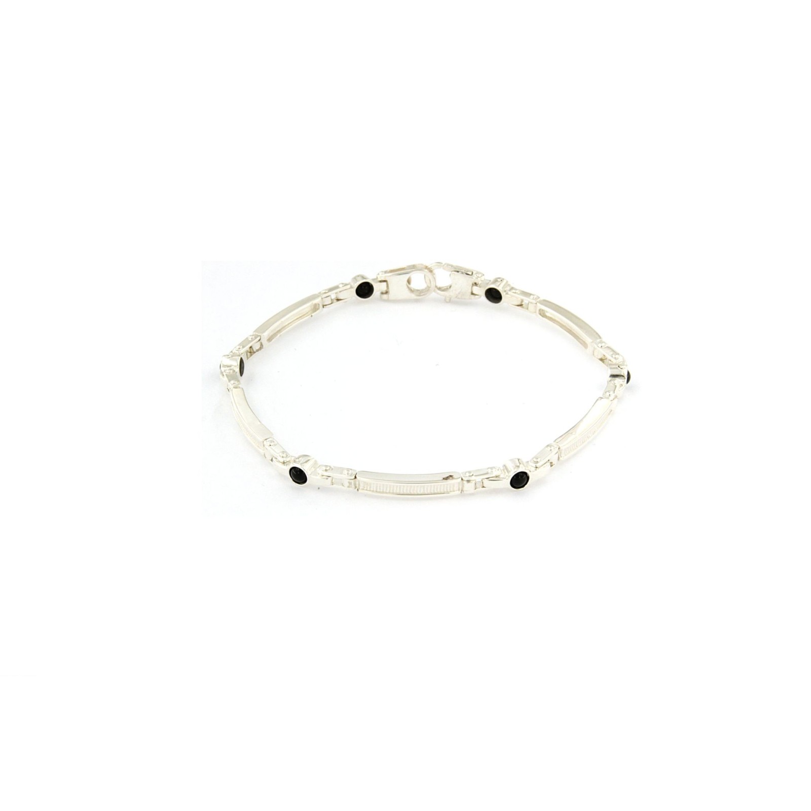 Bracciale in Argento con Pietre