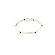 Bracciale in Argento con Pietre