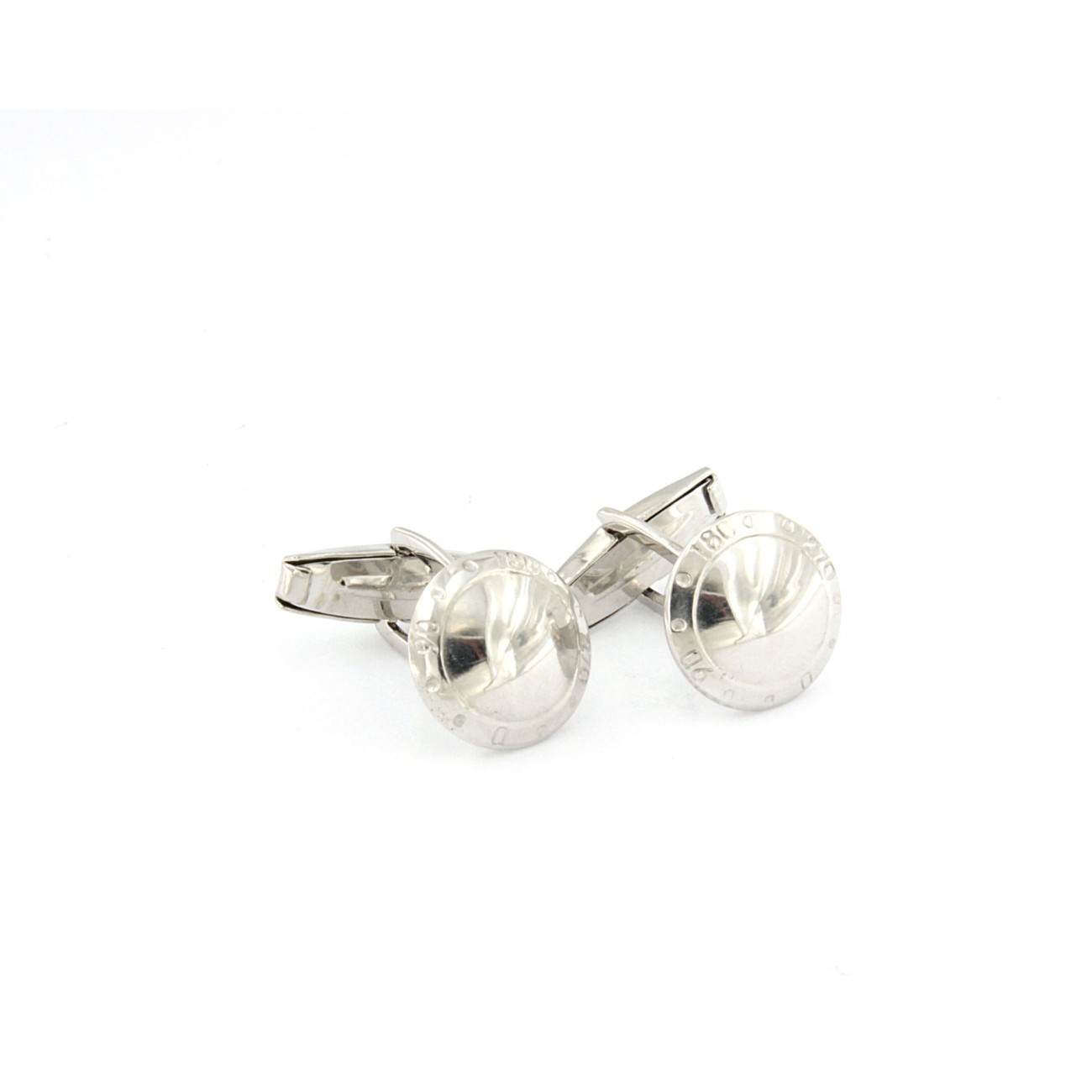 gemelli in argento bianco