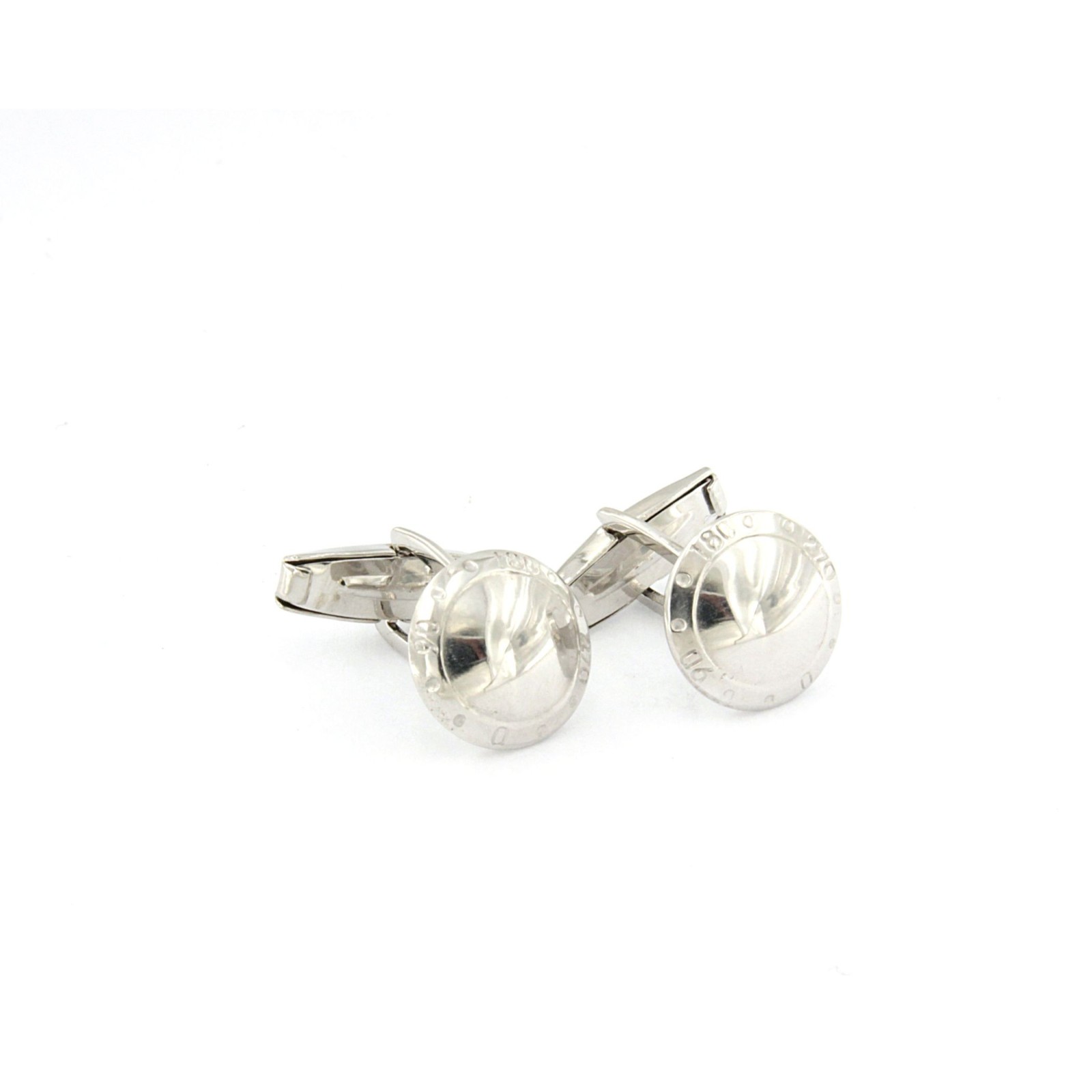 gemelli in argento bianco