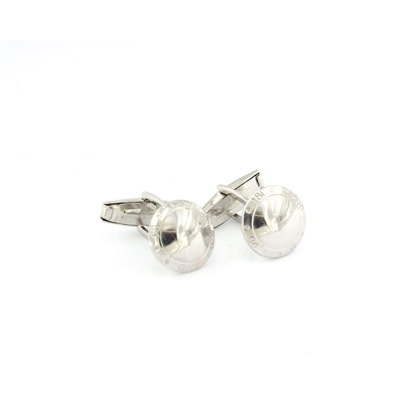 gemelli in argento bianco