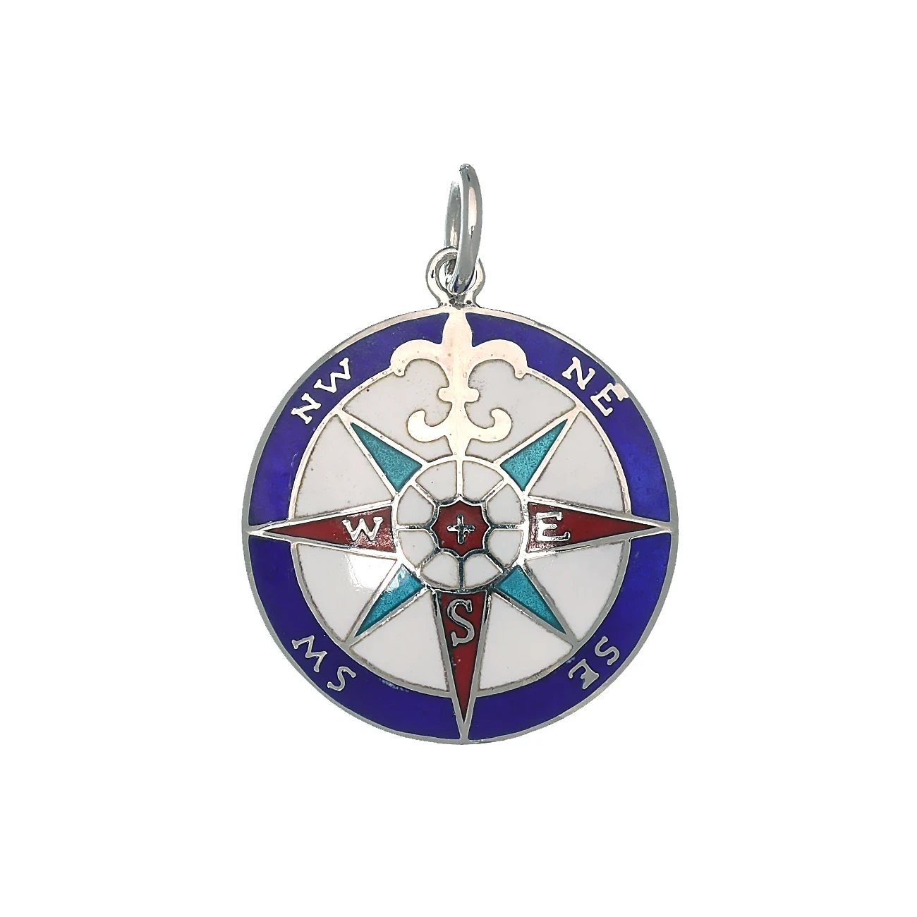 Pendente Rosa dei venti in Argento misura Big
