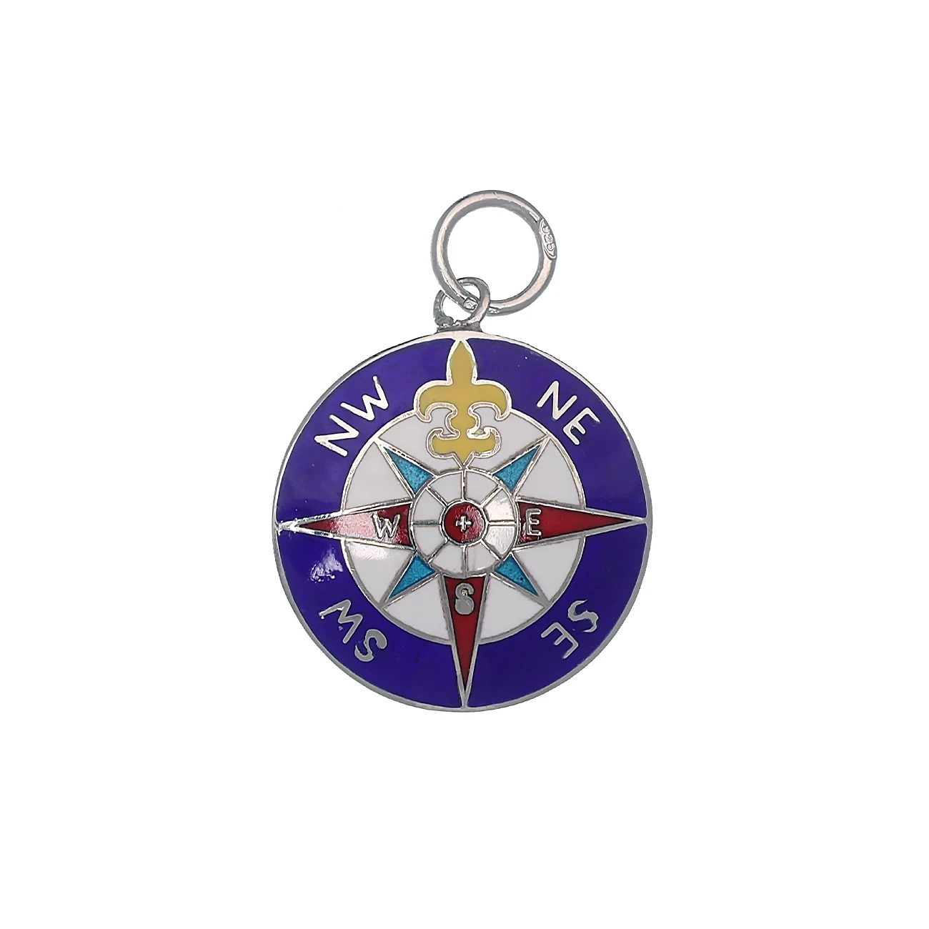 Pendente Rosa dei venti in Argento