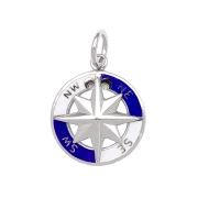 Pendente Rosa dei venti in Argento