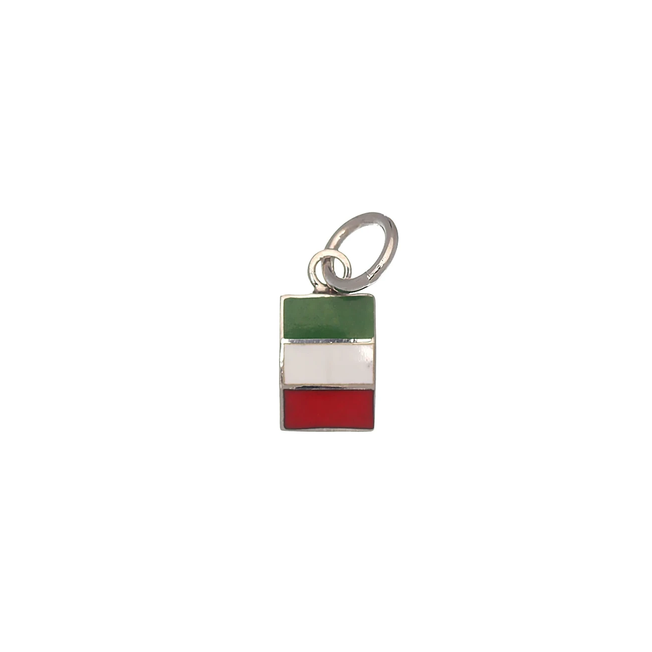 Ciondolo in Argento Bandiera Italia