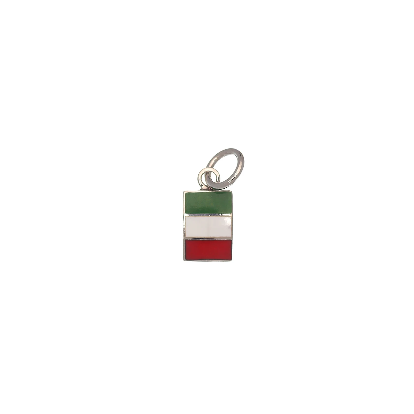 Ciondolo in Argento Bandiera Italia