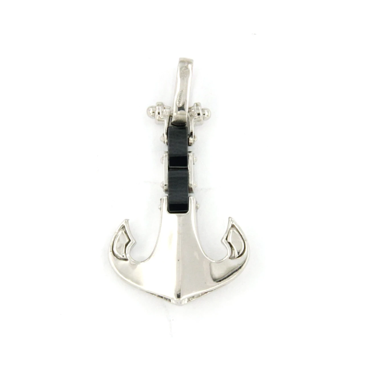 Pendente Ancora in Argento con Ceramica