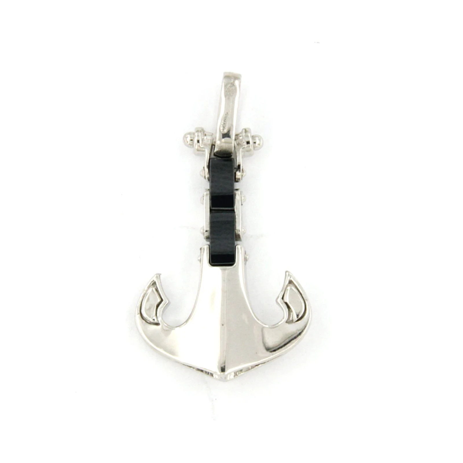 Pendente Ancora in Argento con Ceramica